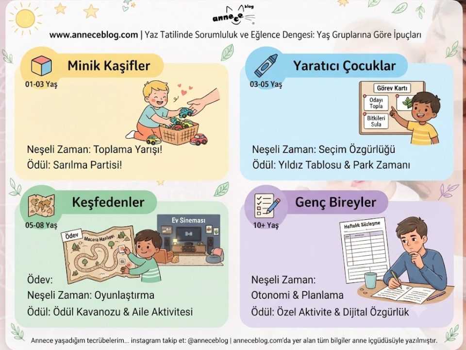 Yaz Tatilinde Sorumluluk ve Eğlence Dengesi